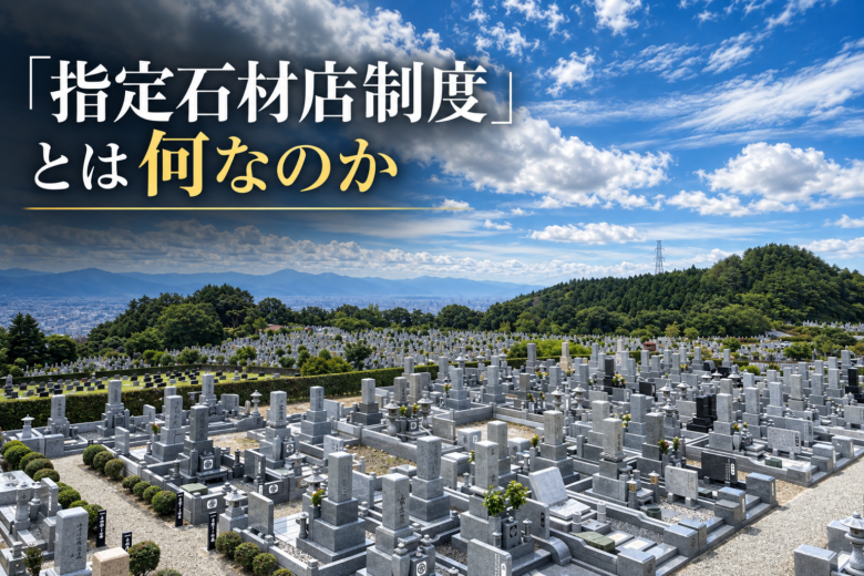 「指定石材店制度」とは何なのか