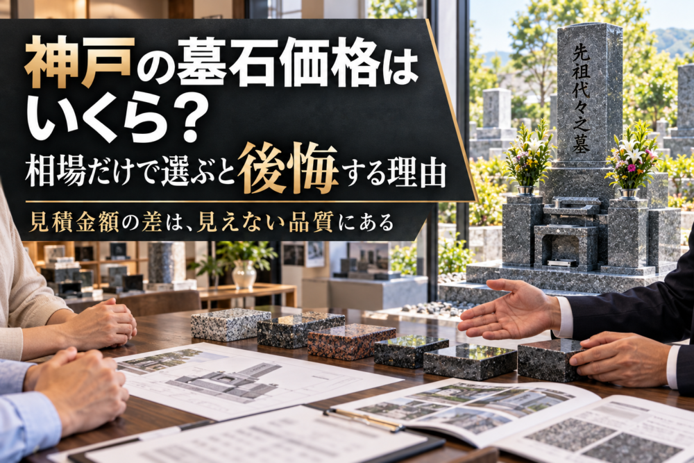 神戸の墓石価格はいくら？｜相場だけで選ぶと後悔する理由