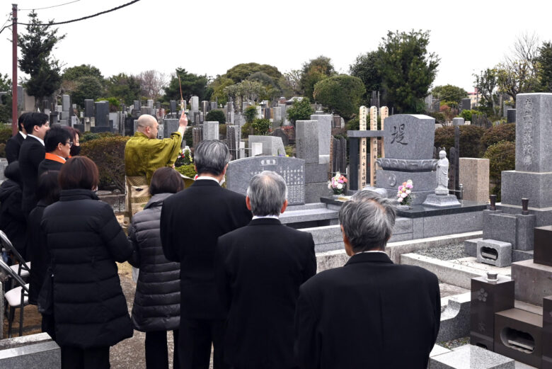 開眼法要のようす（2025年3月15日）