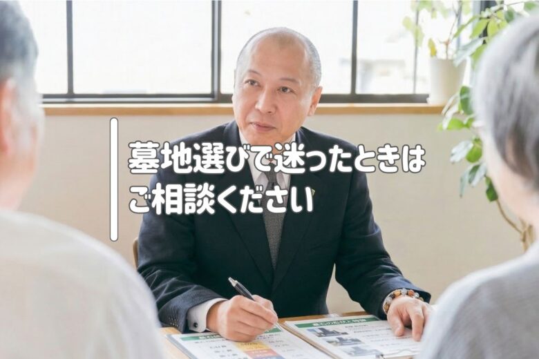 墓地選びで迷ったときはご相談ください