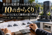 墓石の見積書ではわからない「10のからくり」｜同じように見えて価格が違う理由