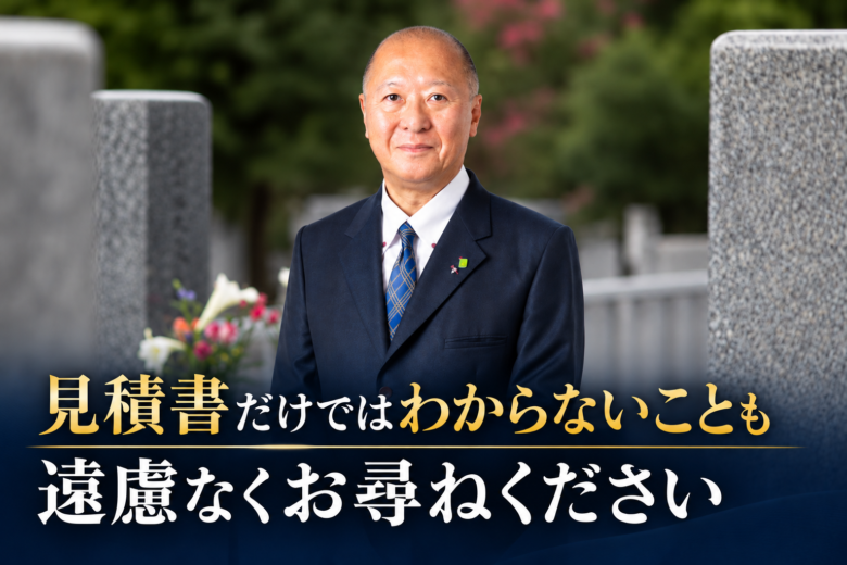 見積書だけではわからないことも、遠慮なくお尋ねください
